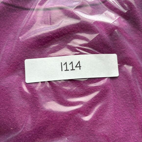 J Jill Women Tunic Sweater Soft Cozy Split Hem Long Sleeve Purple Large I114 - Picture 9 of 9